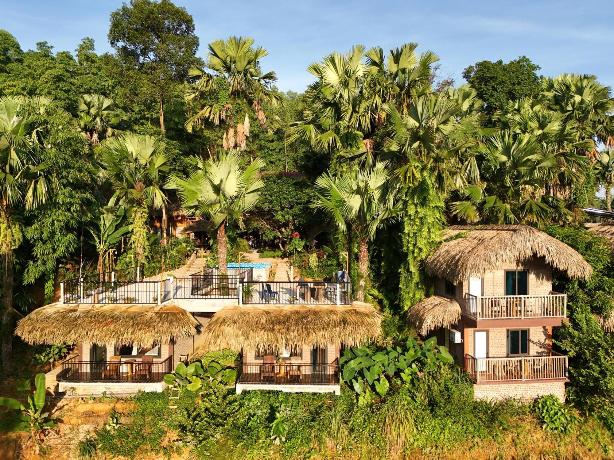 Vu Linh Palm House Homestay - Bungalow Yen Bai Zewnętrze zdjęcie